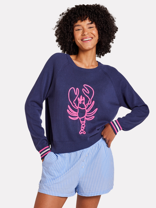 brodie Lobster Crew Neck Jumper HELLO SAILOR