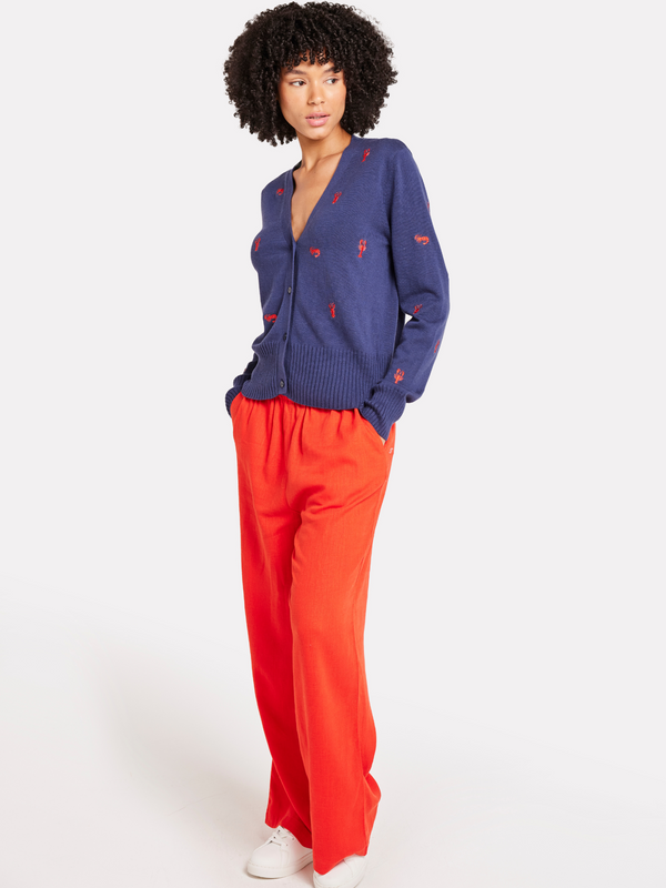 Brodie Lobster Embroidery Cardigan HELLO SAILOR