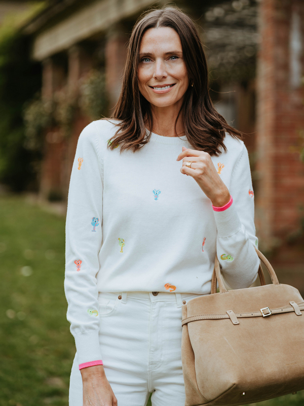 Brodie Lobster Embroidery Jumper HELLO SAILOR