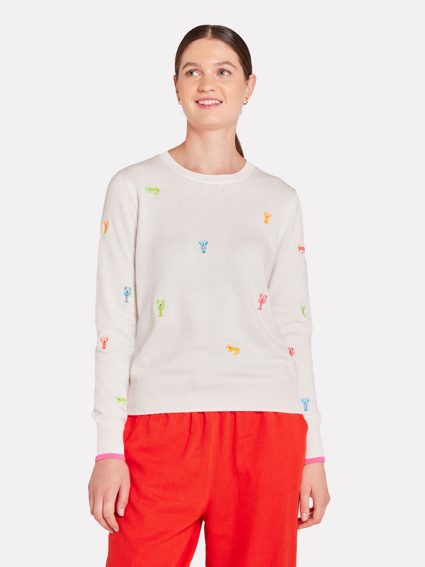 Brodie Lobster Embroidery Jumper HELLO SAILOR
