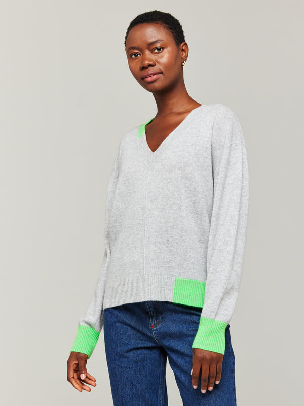 Brodie Maria Colour Pop Cashmere V-Neck