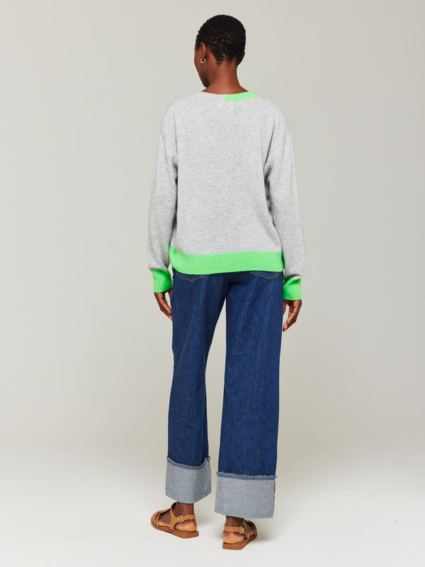 Brodie Maria Colour Pop Cashmere V-Neck