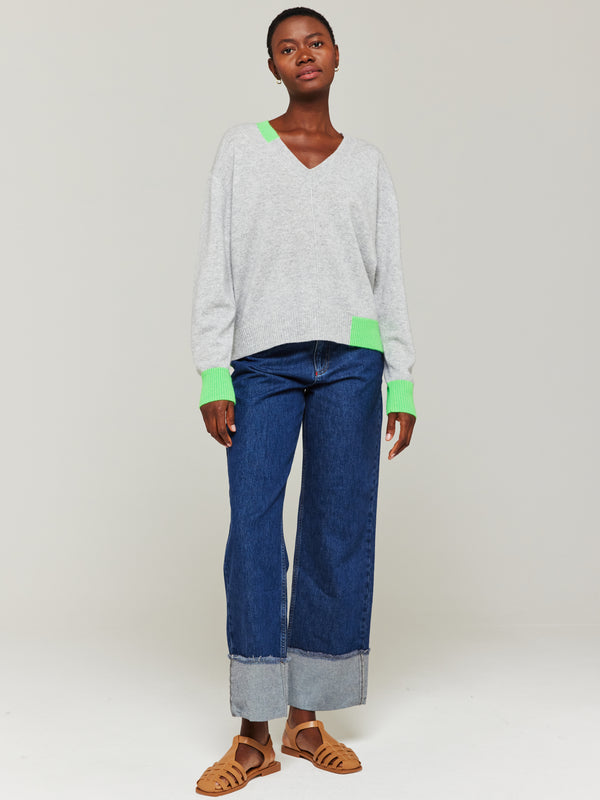 brodie Maria Colour Pop Cashmere V-Neck