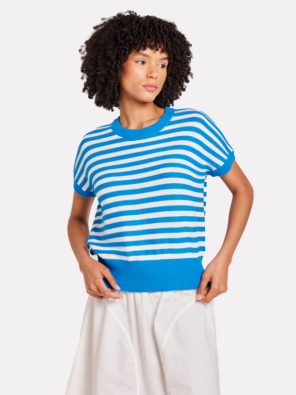 brodie Nautical Stripe Tee BAYOU BLUE