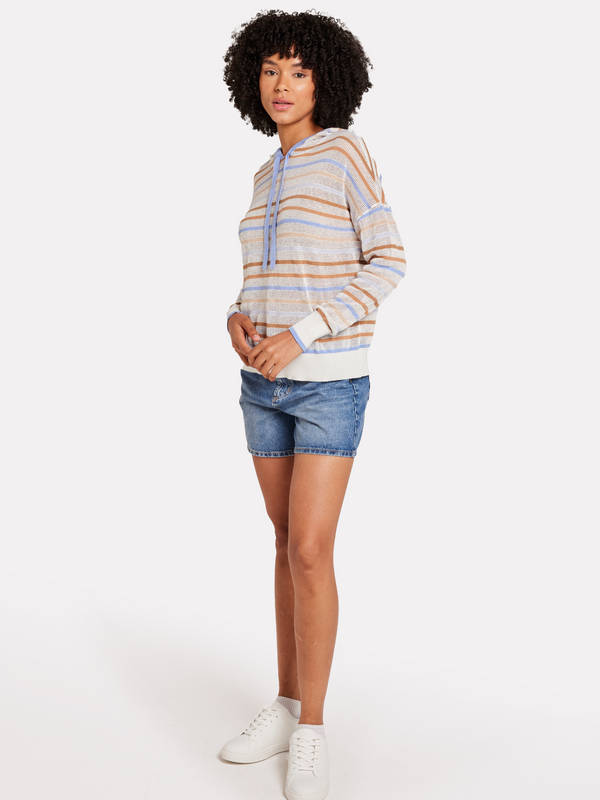 Brodie Rainbow Stripe Hoodie NEON STRIPES