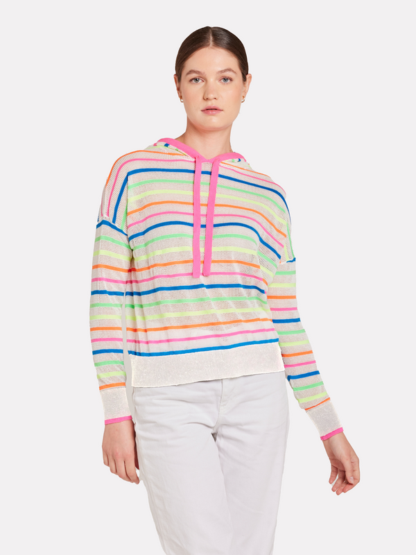 brodie Rainbow Stripe Hoodie NEON STRIPES