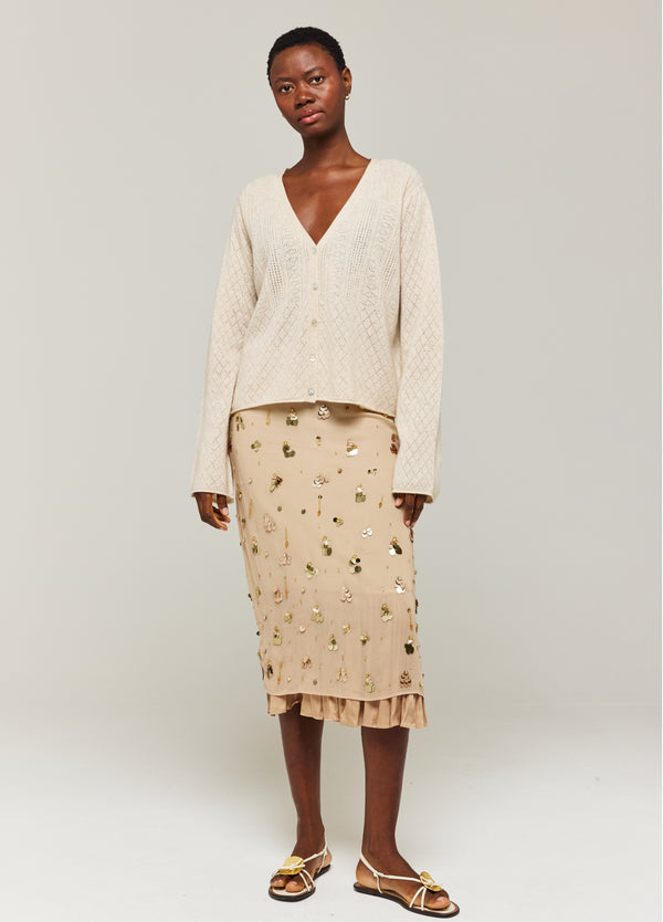 Brodie Summer Stitch Cashmere Cardigan