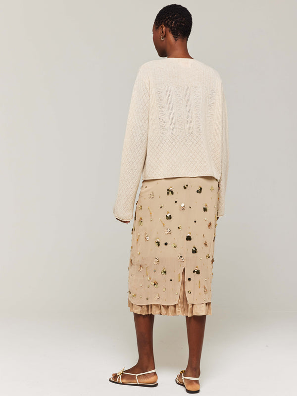Brodie Summer Stitch Cashmere Cardigan