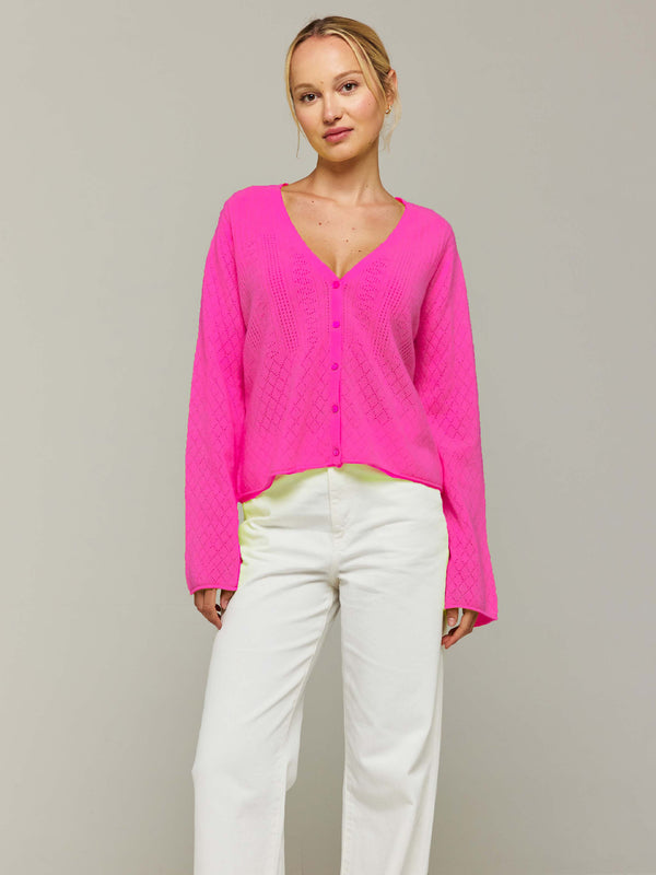 Brodie Summer Stitch Cashmere Cardigan