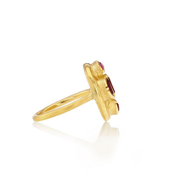 Brooke Gregson Albers Engraved Ruby Tourmaline Ring