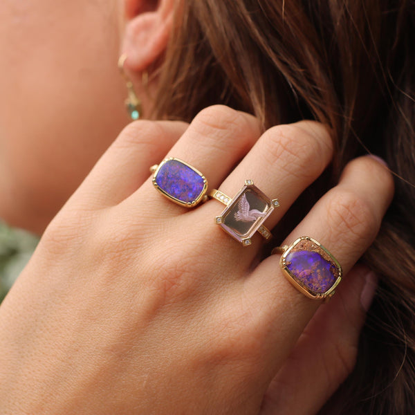 Brooke Gregson Amethyst Bird Ring