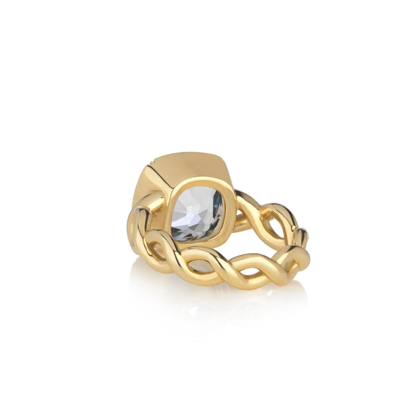 Brooke Gregson Aquamarine Twist Ring