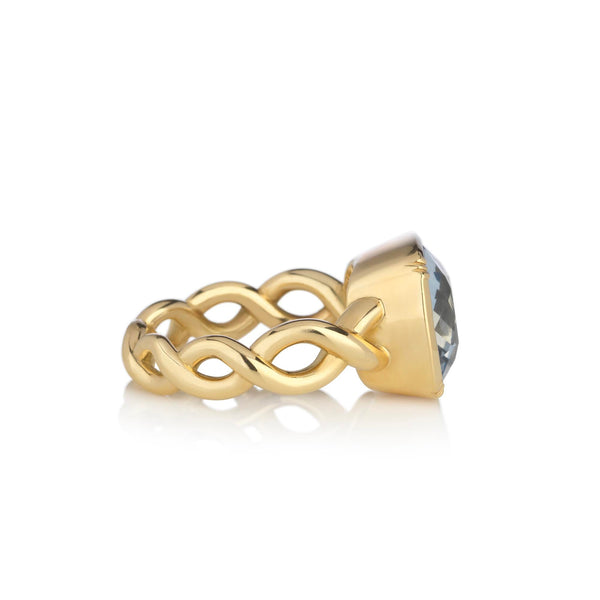 Brooke Gregson Aquamarine Twist Ring