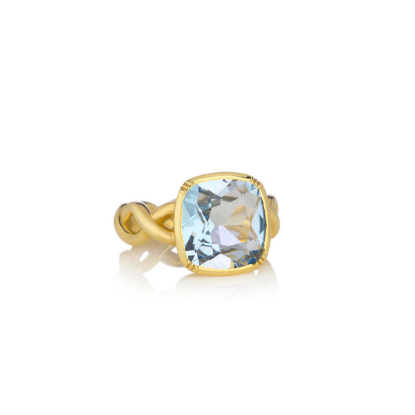 brooke gregson Aquamarine Twist Ring