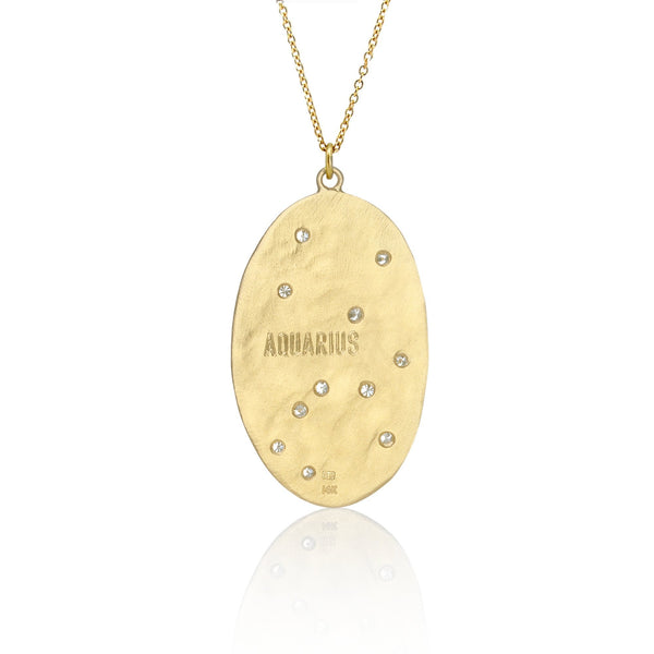 Brooke Gregson Aquarius Diamond Astrology Necklace