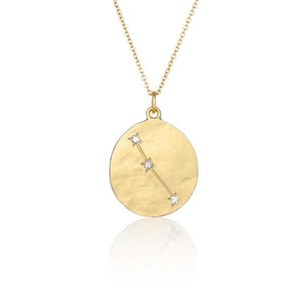 brooke gregson Aries Diamond Astrology Necklace