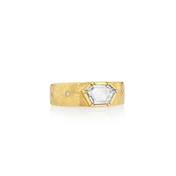 brooke gregson Artemis Engraved Diamond Ring
