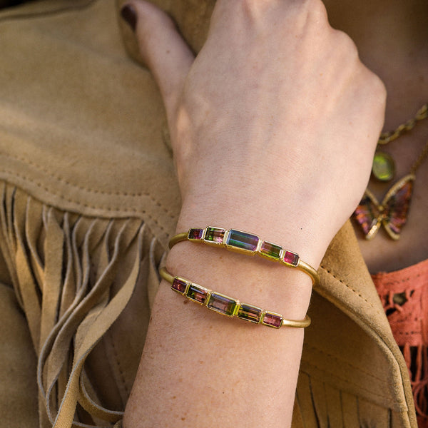 Brooke Gregson Bi Color Tourmaline Bauhaus Cuff