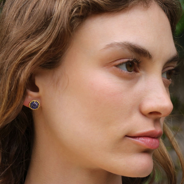 Brooke Gregson Blossom Tanzanite Stud Earrings