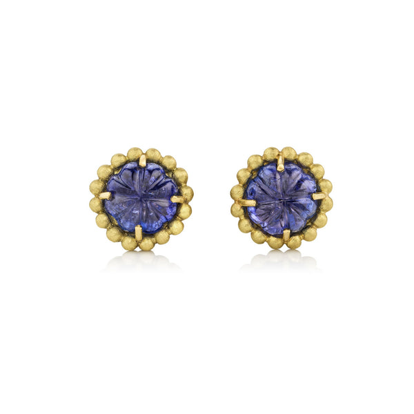 brooke gregson Blossom Tanzanite Stud Earrings