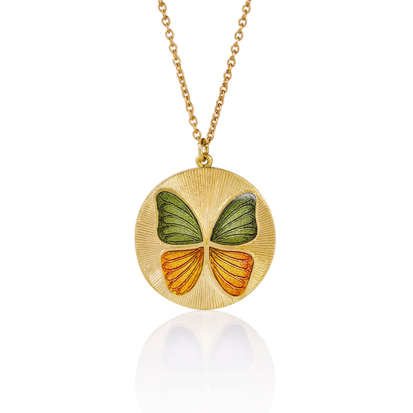 brooke gregson Butterfly Enamel Necklace