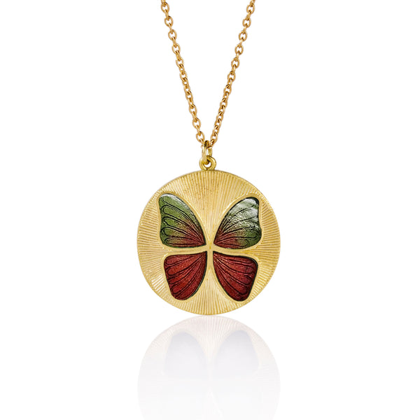brooke gregson Butterfly Enamel Necklace
