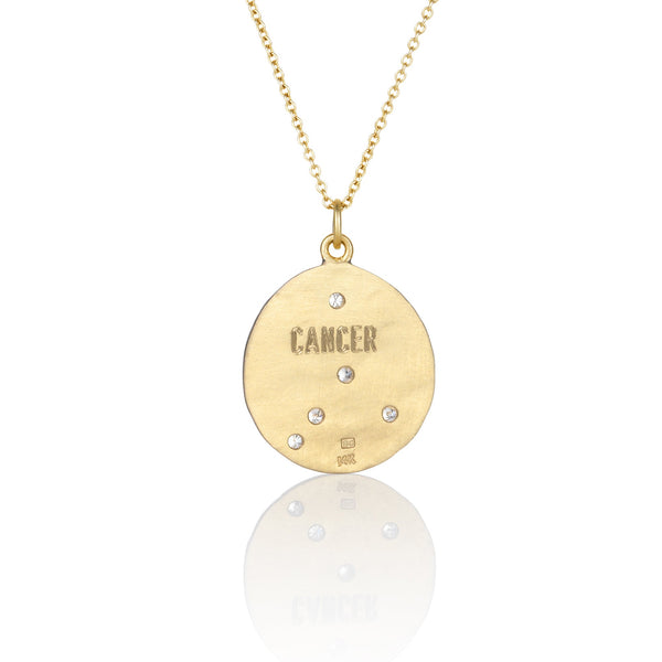 Brooke Gregson Cancer Diamond Astrology Necklace