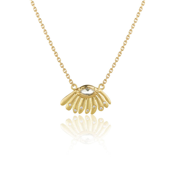 brooke gregson Daisy Dewdrop Diamond Necklace
