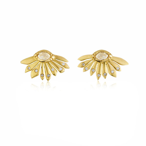brooke gregson Daisy Dewdrop Diamond Stud Earrings