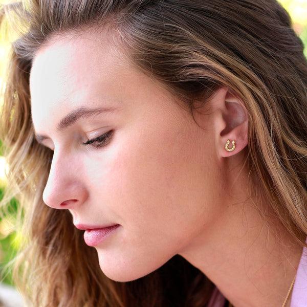 Brooke Gregson Diamond Horseshoe Earrings