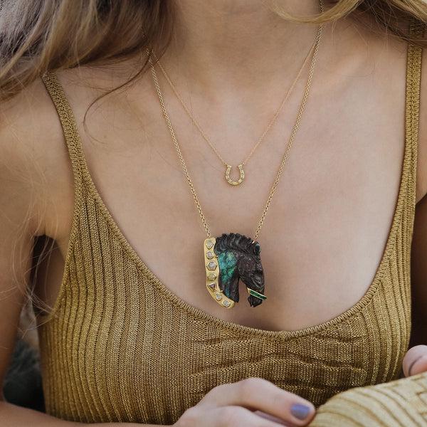 Brooke Gregson Diamond Horseshoe Necklace