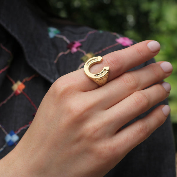 Brooke Gregson Diamond Horseshoe Ring