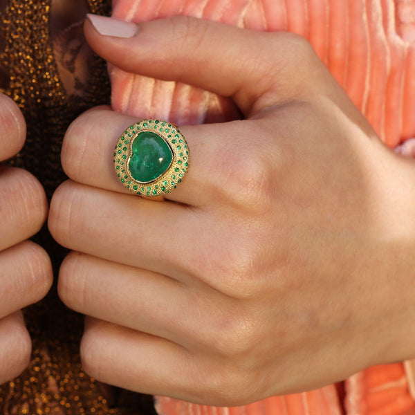 Brooke Gregson Emerald Heart Chakra Ring