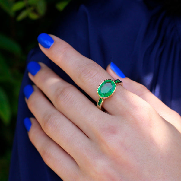 Brooke Gregson Emerald Orbit Emerald Band Ring