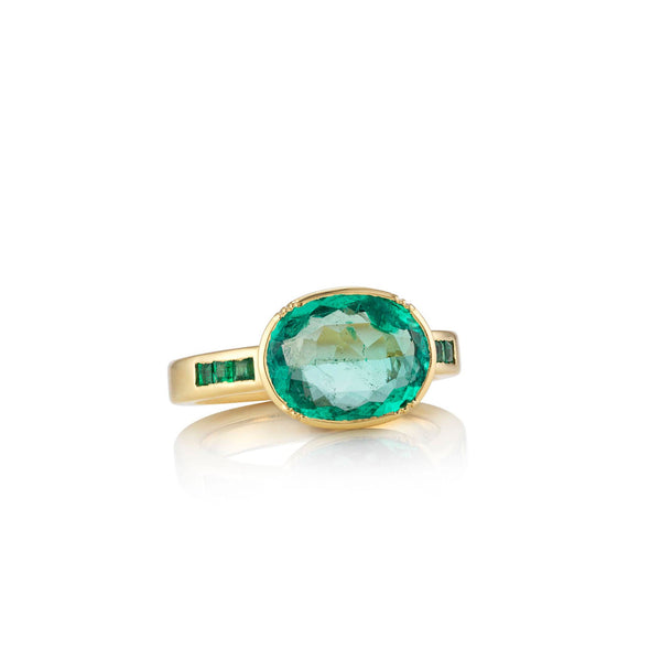 brooke gregson Emerald Orbit Emerald Band Ring