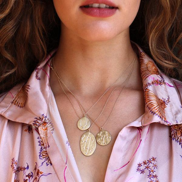 Brooke Gregson Leo Diamond Astrology Necklace