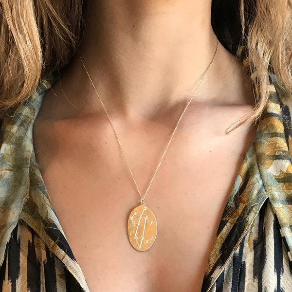 Brooke Gregson Leo Diamond Astrology Necklace