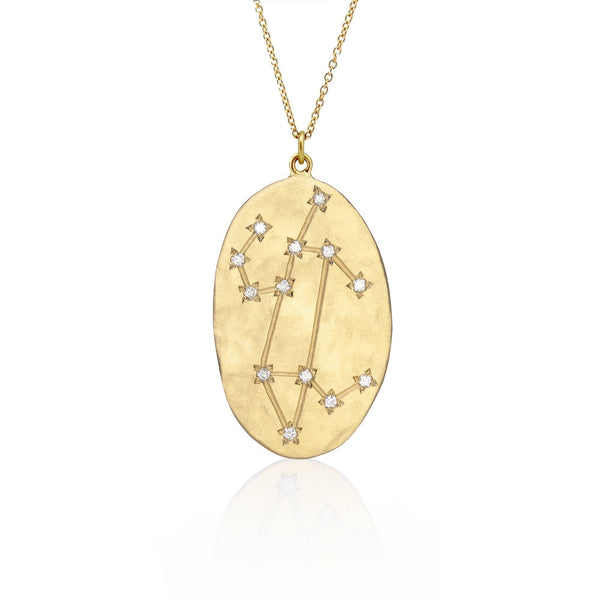 brooke gregson Leo Diamond Astrology Necklace