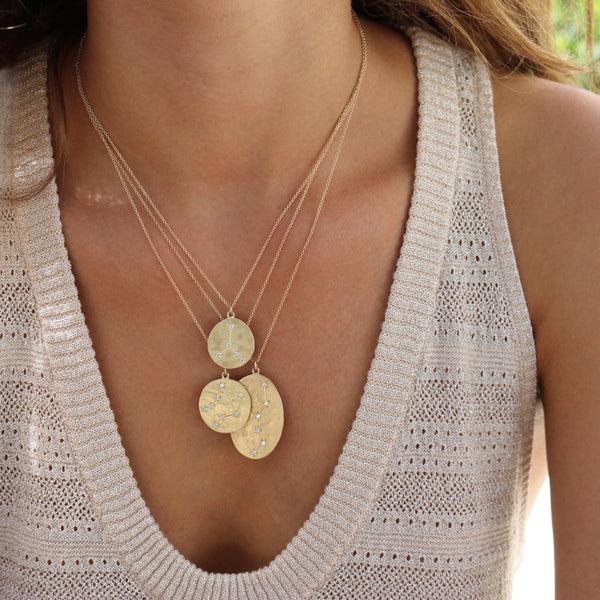 Brooke Gregson Libra Diamond Astrology Necklace