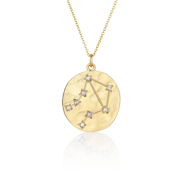 brooke gregson Libra Diamond Astrology Necklace