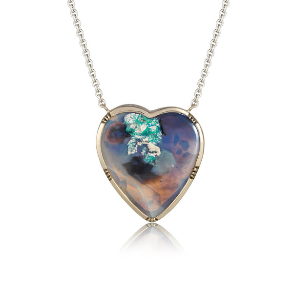 brooke gregson Opal Heart Necklace