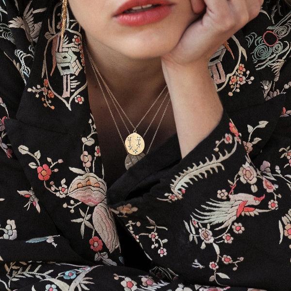 Brooke Gregson Pisces Diamond Astrology Necklace