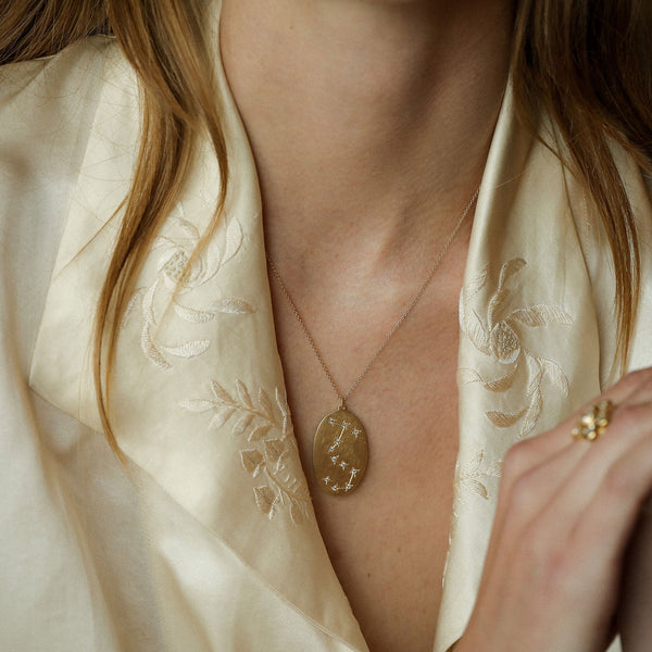 Brooke Gregson Scorpio Diamond Astrology Necklace