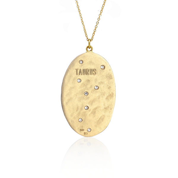 Brooke Gregson Taurus Diamond Astrology Necklace