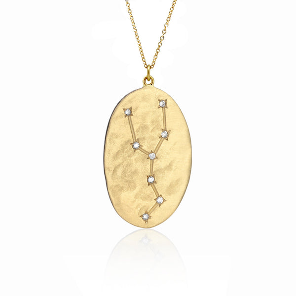 brooke gregson Taurus Diamond Astrology Necklace