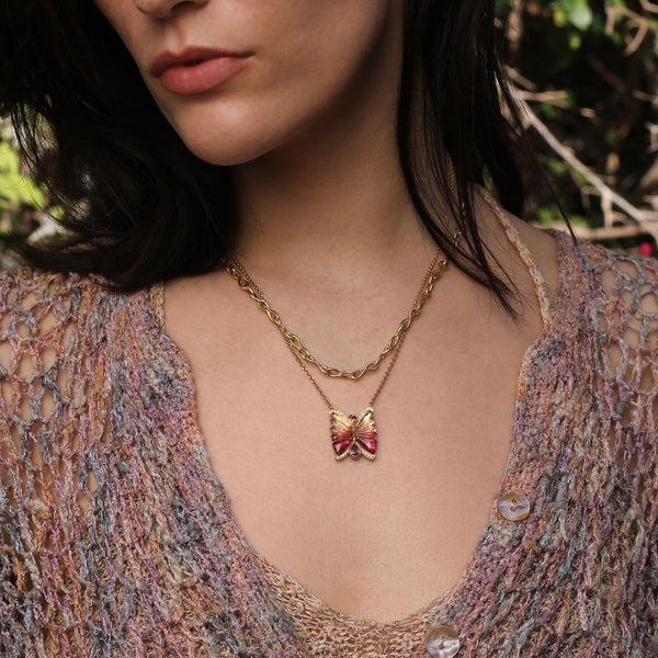 Brooke Gregson Butterfly Tourmaline Sapphire Necklace