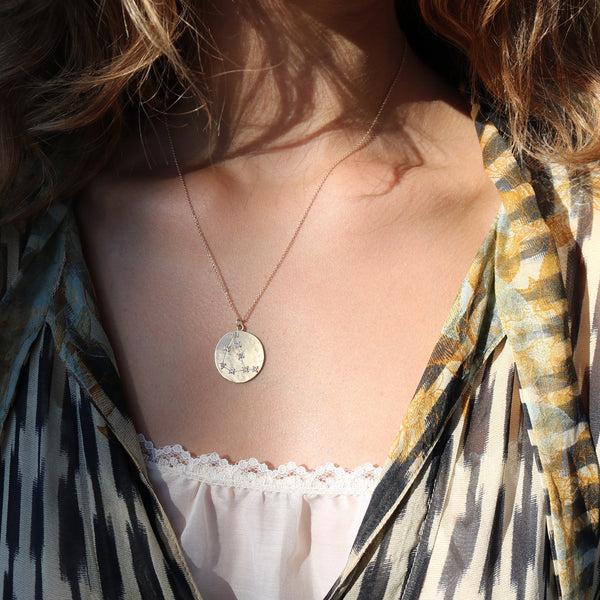 Brooke Gregson Capricorn Diamond Astrology Necklace