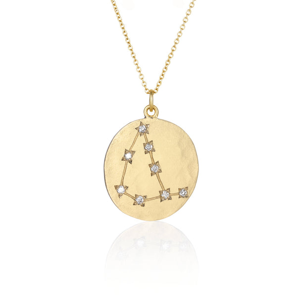 brooke gregson Capricorn Diamond Astrology Necklace