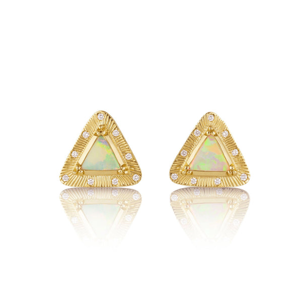 brooke gregson Pyramid Starlight Opal Stud Earrings