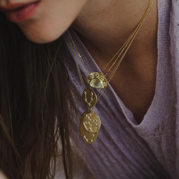 Brooke Gregson Sagittarius Diamond Astrology Necklace